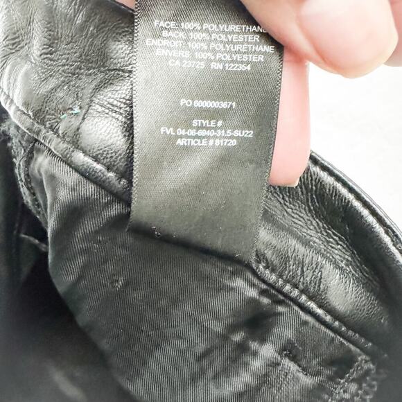 Wilfred Faux Leather Slim Straight Leg Black Pant Size 00 MINT Condition - Picture 6 of 10